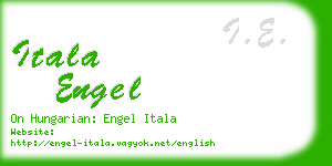 itala engel business card